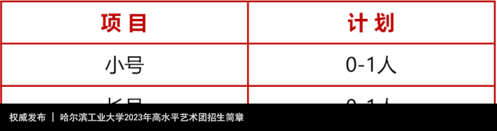 权威发布 | 哈尔滨工业大学2023年高水平艺术团招生简章